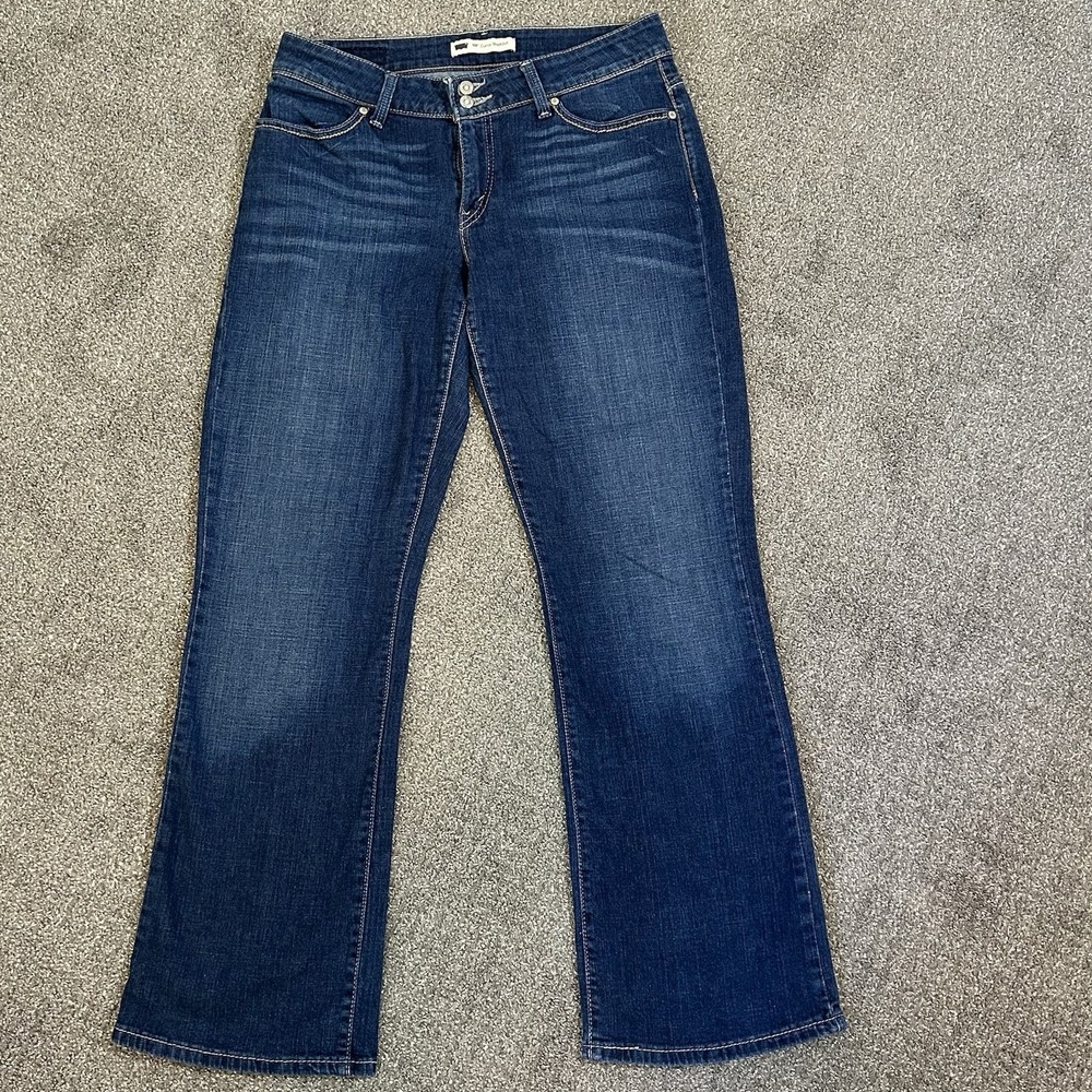 Levi's 529 Curvy Bootcut Jeans Women's 12M W31 L32 Dark Wash Stretch